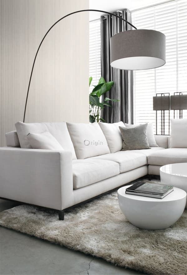 Origin Wallcoverings tapet smala oregelbundna streck med sandstruktur beige 53 cm x 10,05 m