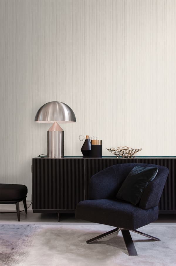 Origin Wallcoverings tapet smala oregelbundna streck med sandstruktur beige 53 cm x 10,05 m