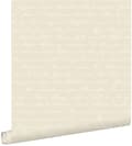 Miniatyrbild 1 av 5: ESTAhome tapet handskrivna blomnamn på latin beige 53 cm x 10,05 m