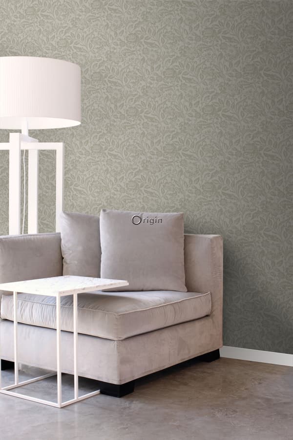 Origin Wallcoverings tapet blomster lysebrunt 53 cm x 10,05 m