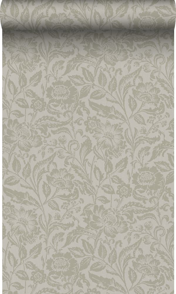 Origin Wallcoverings tapet blomster lysebrunt 53 cm x 10,05 m