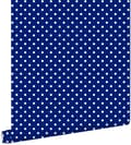Miniatyrbillede 1 af 5: ESTAhome tapet prikker blåt 53 cm x 10,05 m