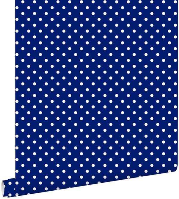 ESTAhome tapet prikker blåt 53 cm x 10,05 m