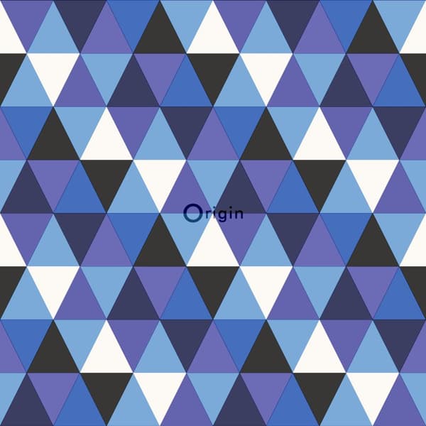 Origin Wallcoverings tapet grafiska trianglar blått 53 cm x 10,05 m