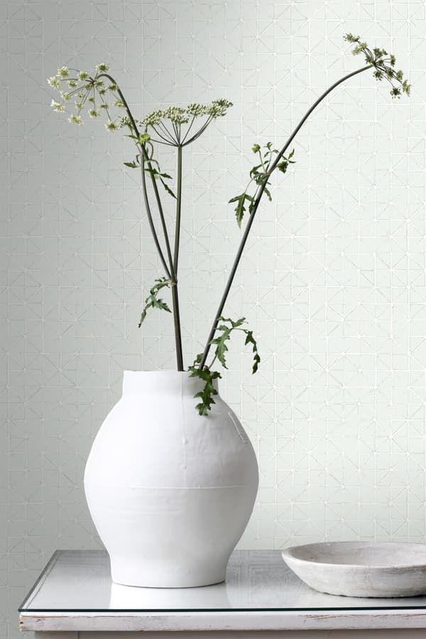 ESTAhome tapet geometriska mönster ljusgrönt 53 cm x 10,05 m