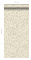 Miniatyrbillede 8 af 8: Origin Wallcoverings tapet blomster cremefarvet 53 cm x 10,05 m