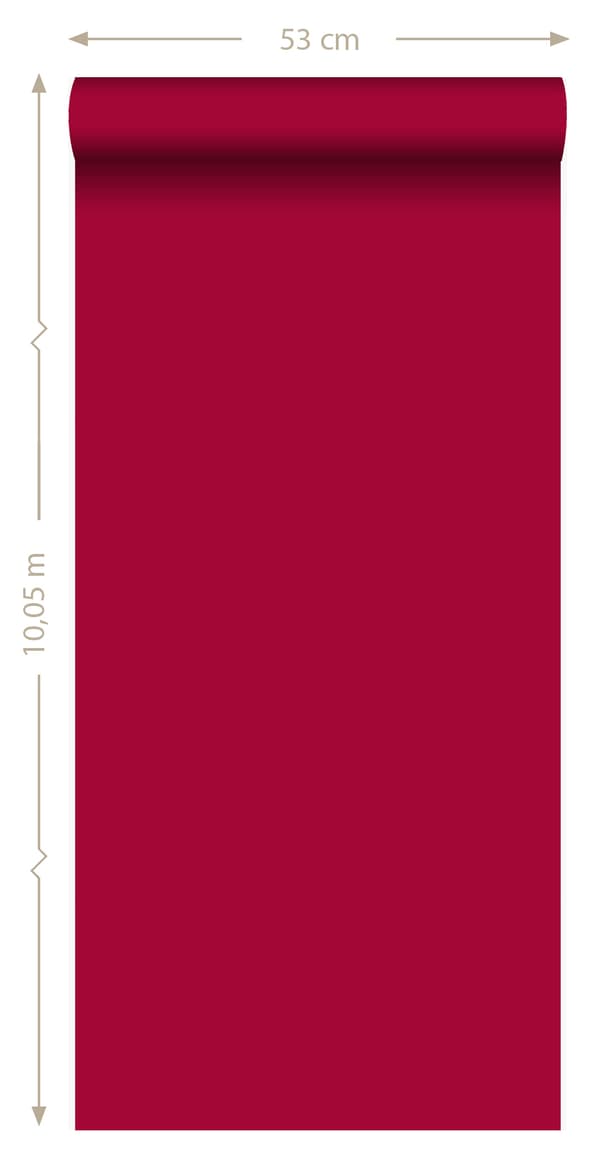 Origin Wallcoverings tapet ensfarvet rødt 53 cm x 10,05 m