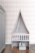 Miniatyrbild 4 av 7: Origin Wallcoverings tapet rutor glänsande rosa och vitt 0,53 x 10,05 m