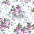 Miniatyrbild 6 av 7: ESTAhome tapet rosor lila 53 cm x 10,05 m