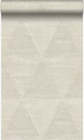 Miniatyrbild 1 av 8: Origin Wallcoverings tapet slitna metalltrianglar beige 53 cm x 10,05 m
