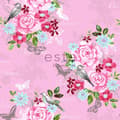 Miniatyrbild 3 av 4: ESTAhome tapet blommor och fåglar rosa - 138120 - 53 cm x 10,05 m