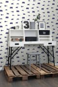 Miniatyrbild 4 av 8: ESTAhome tapet bilar blått 53 cm x 10,05 m