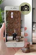 Miniatyrbild 3 av 7: Origin Wallcoverings tapet kelim-lapptäcke rostbrunt 53 cm x 10,05 m