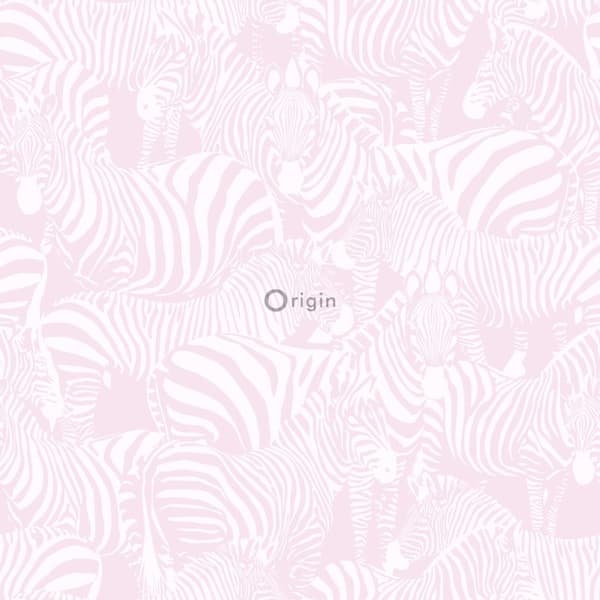Origin Wallcoverings tapet zebraer lyserosa 53 cm x 10,05 m