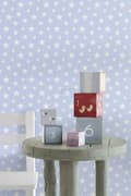 Miniatyrbillede 3 af 8: ESTAhome tapet små stjerner lyseblåt 53 cm x 10,05 m