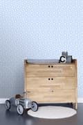 Miniatyrbillede 4 af 8: ESTAhome tapet små stjerner lyseblåt 53 cm x 10,05 m