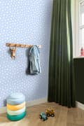 Miniatyrbillede 5 af 8: ESTAhome tapet små stjerner lyseblåt 53 cm x 10,05 m