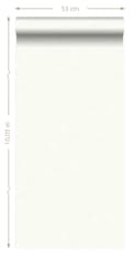 Miniatyrbillede 7 af 7: Origin Wallcoverings tapet ensfarvet off-hvidt 53 cm x 10,05 m