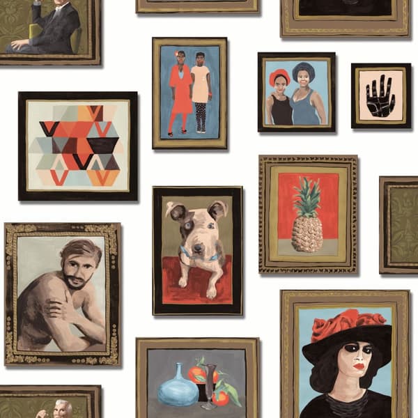 Origin Wallcoverings tapet målningar benvitt - 347464 - 53 cm x 10,05 m