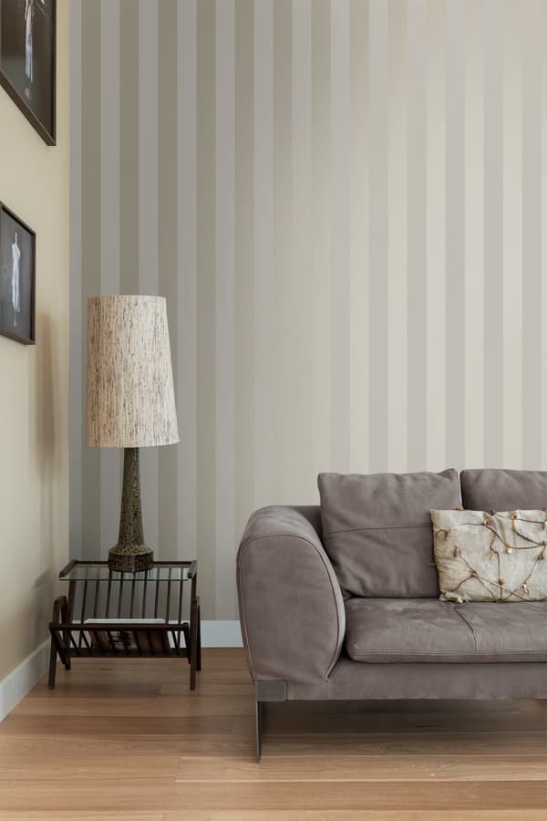 Origin Wallcoverings tapet ränder mullvadsgrått 53 cm x 10,05 m