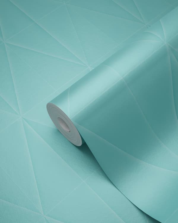 Origin Wallcoverings tapet grafisk form turkis 53 cm x 10,05 m
