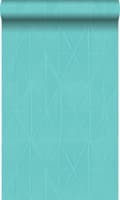 Miniatyrbillede 1 af 6: Origin Wallcoverings tapet grafisk form turkis 53 cm x 10,05 m