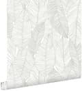 Miniatyrbild 1 av 8: ESTAhome tapet handmålade blad varmt grått - 139009 - 0,53 x 10,05 m