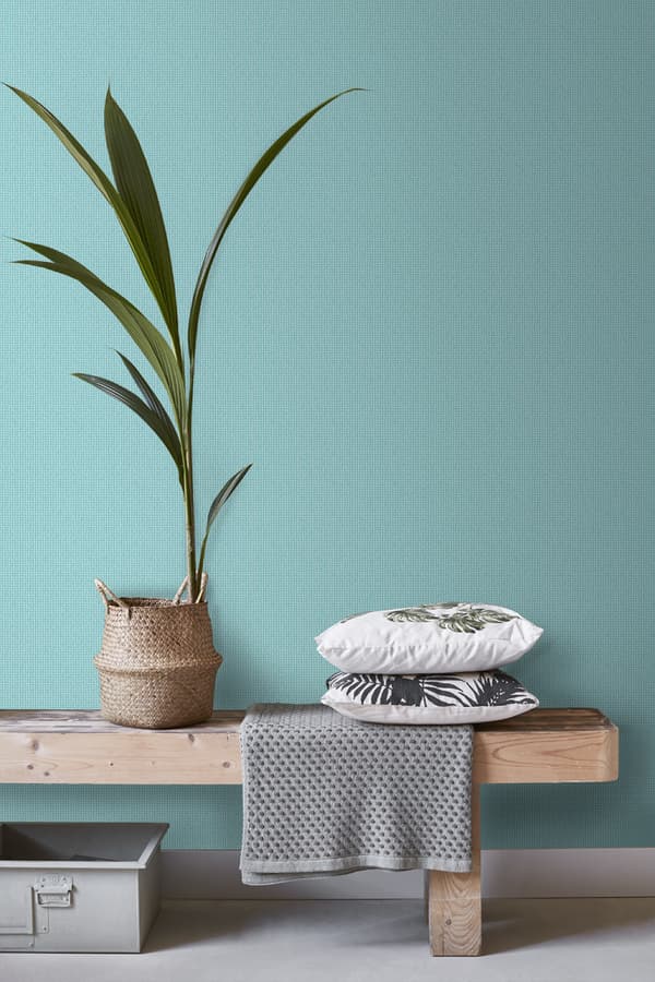 ESTAhome tapet broderi turkost 53 cm x 10,05 m