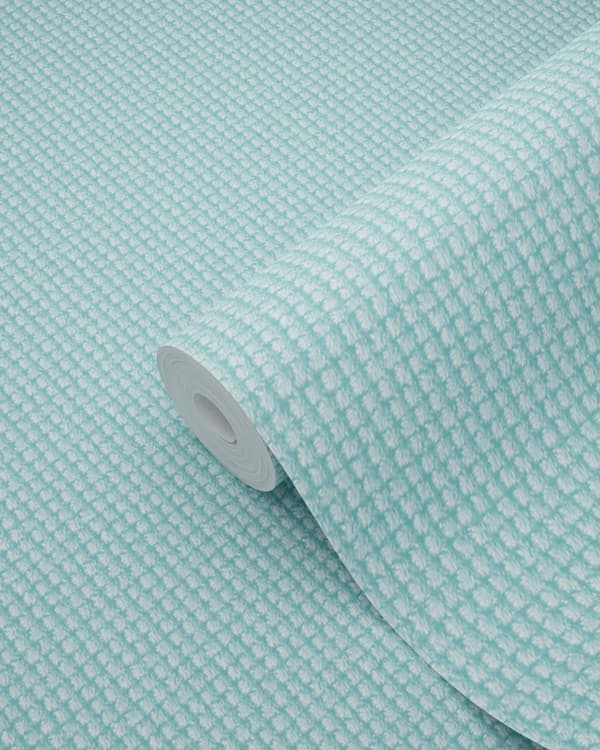 ESTAhome tapet broderi turkost 53 cm x 10,05 m