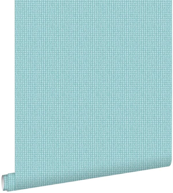 ESTAhome tapet broderi turkost 53 cm x 10,05 m
