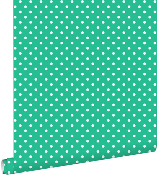ESTAhome tapet prickar grönt 53 cm x 10,05 m