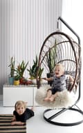 Miniatyrbillede 5 af 8: ESTAhome tapet striber blåt og rødt 53 cm x 10,05 m