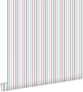 Miniatyrbillede 1 af 8: ESTAhome tapet striber blåt og rødt 53 cm x 10,05 m