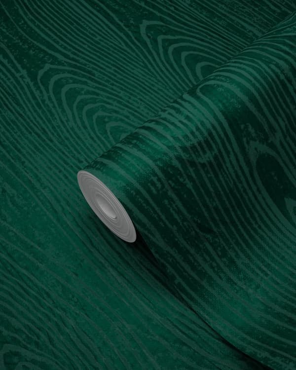 Origin Wallcoverings tapet träplankor med nerver smaragdgrönt 53 cm x 10,05 m