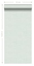 Miniatyrbillede 7 af 7: ESTAhome tapet linnedstruktur mintgrønt 53 cm x 10,05 m