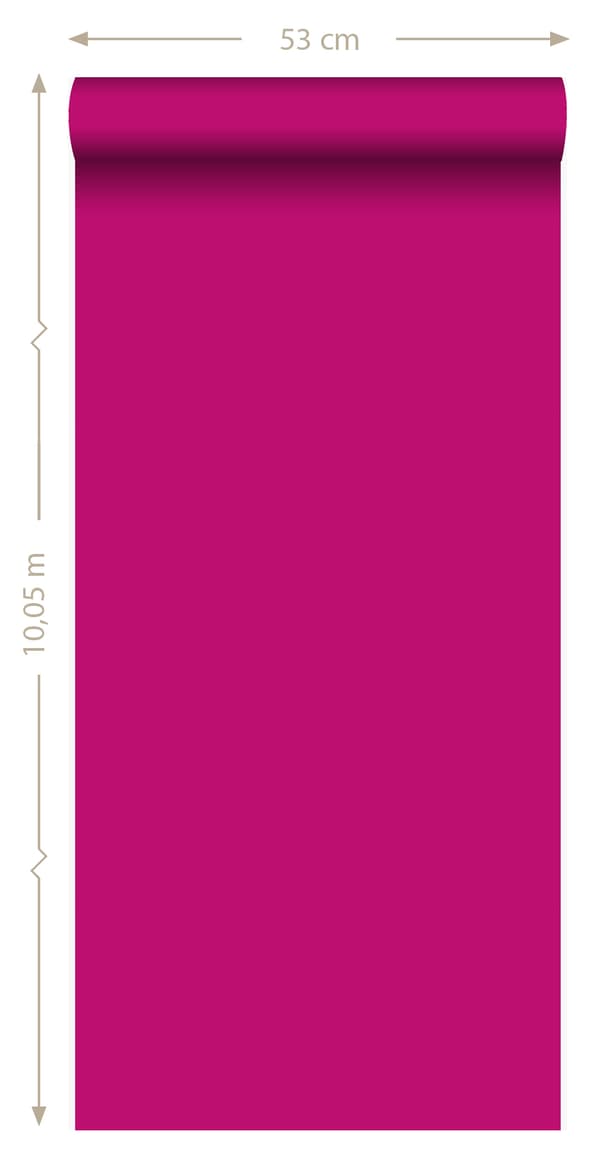 Origin Wallcoverings tapet ensfarvet slikrosa 53 cm x 10,05 m