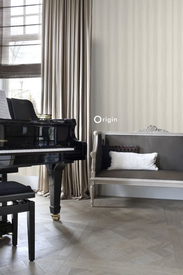 Origin Wallcoverings tapet ränder grått 53 cm x 10,05 m