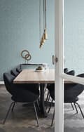 Miniatyrbild 3 av 7: Origin Wallcoverings tapet ornament isblått 53 cm x 10,05 m
