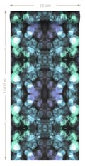 Miniatyrbillede 7 af 7: Origin Wallcoverings tapet kalejdoskop lyst azurblåt og lilla 53 cm x 10,05 m