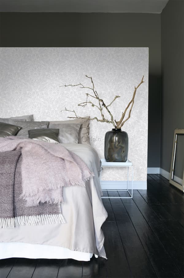 Origin Wallcoverings tapet ornament ljusgrått 53 cm x 10,05 m