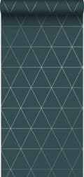 Miniatyrbillede 1 af 8: Origin Wallcoverings tapet grafiske trekanter blåt 0,53 x 10,05 m