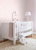 Miniatyrbild 6 av 8: Origin Wallcoverings tapet fjärilar glänsande rosa och vitt 0,53 x 10,05 m
