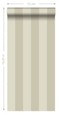 Miniatyrbild 6 av 6: Origin Wallcoverings tapet ränder beige 53 cm x 10,05 m