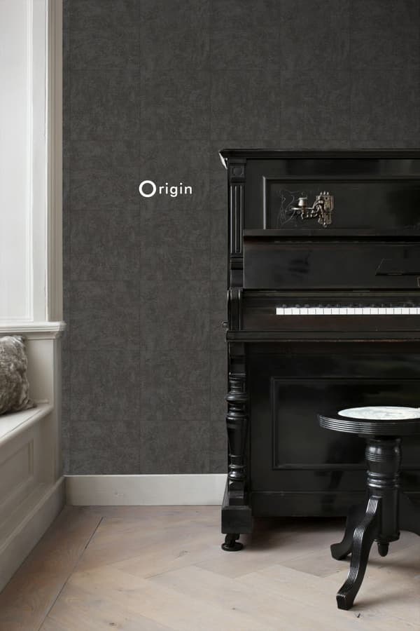 Origin Wallcoverings tapet sten mörkgrått 53 cm x 10,05 m