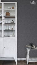 Miniatyrbild 4 av 7: ESTAhome tapet enfärgad svart 53 cm x 10,05 m