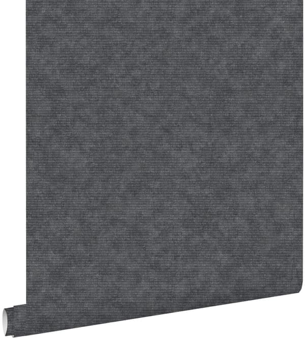 ESTAhome tapet enfärgad svart 53 cm x 10,05 m