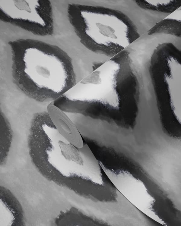 Origin Wallcoverings tapet Ikat svart och vitt 53 cm x 10,05 m