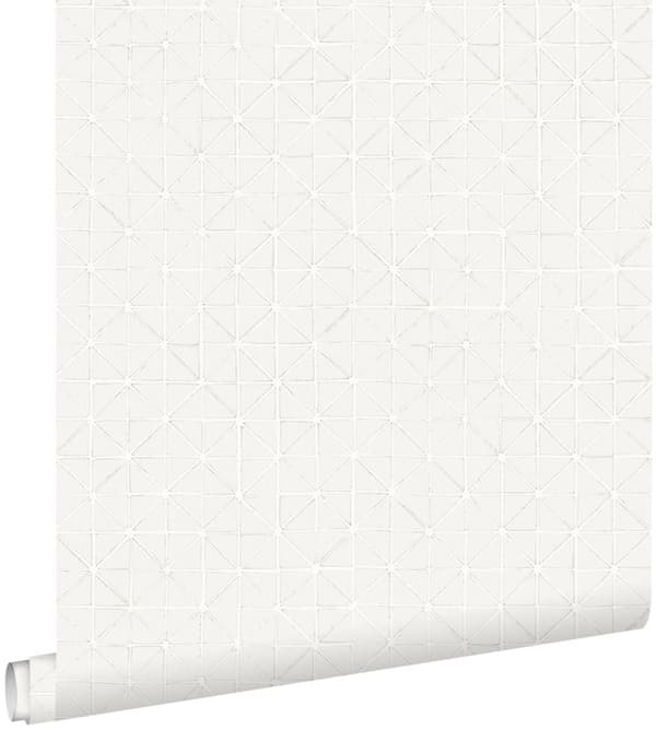 ESTAhome tapet geometriska mönster ljusgrått 53 cm x 10,05 m
