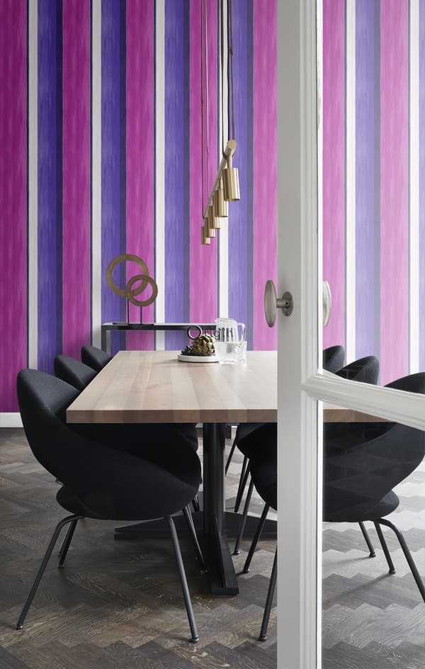 Origin Wallcoverings tapet ränder rosa och lila 53 cm x 10,05 m