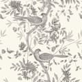 Miniatyrbild 7 av 8: Origin Wallcoverings tapet fågelgravyr benvitt och grått 53 cm x 10,05 m